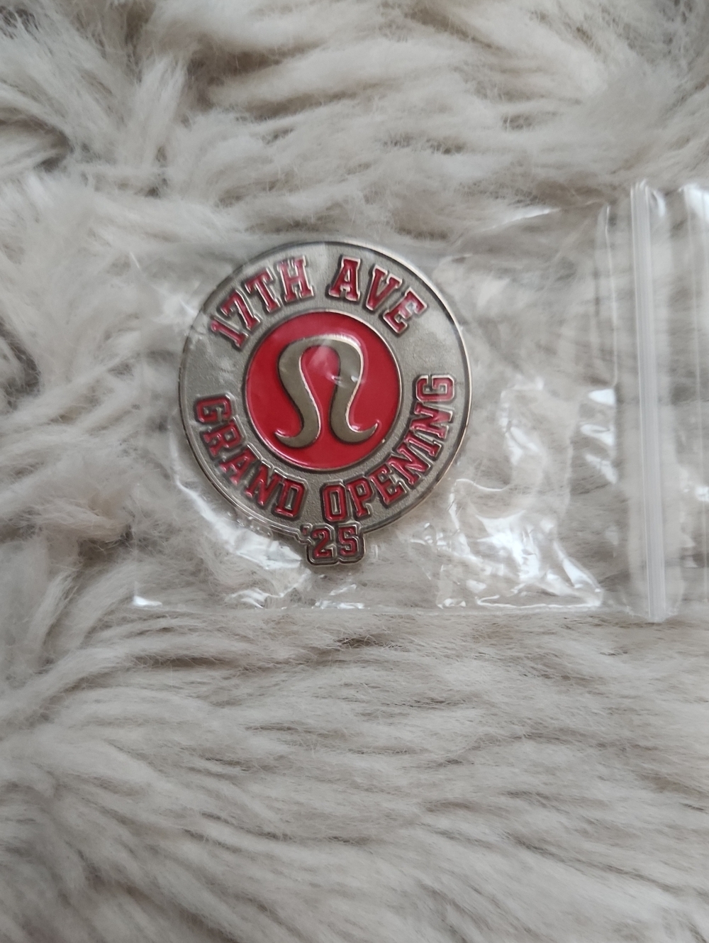 lululemon Commemorative 17th Ave Grand Opening Enamel Pin